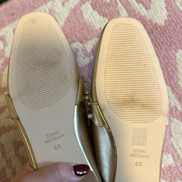 BRAND NEW STUART‎ WEITZMAN EMBELLISHED METALLIC MULE SIZE 6 1/2 - Picture 6 of 9